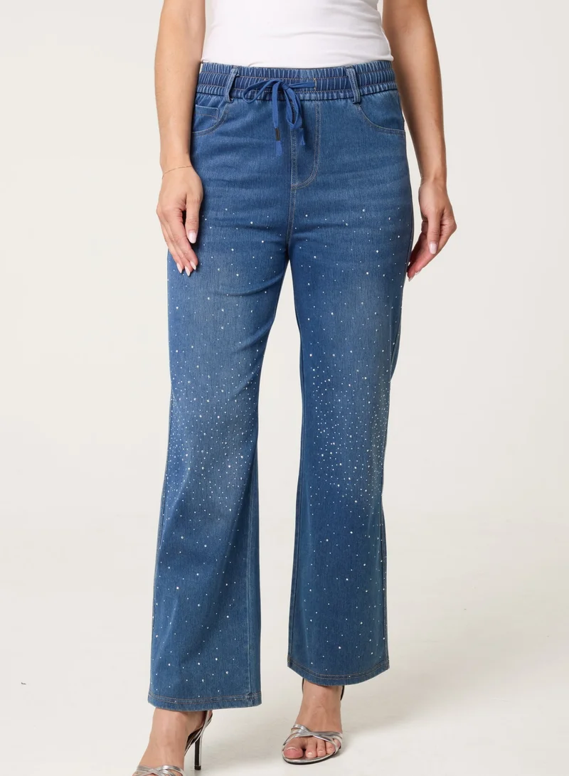 Diamante Splash Jeans