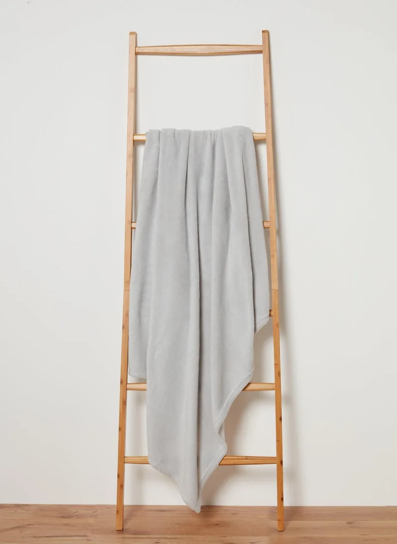 Matalan Grey Large Plain Throw (130cm x 150cm)