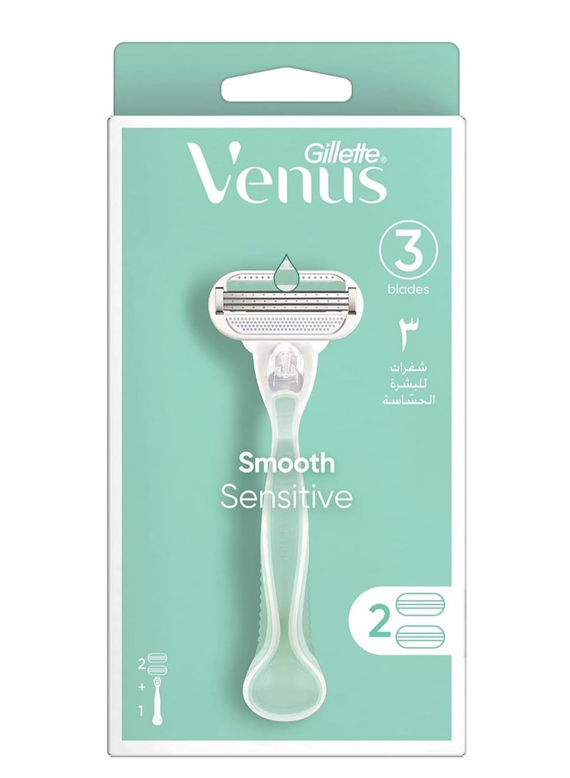 ماكينة فينوس الناعمة الحساسة + 2 حلاقة