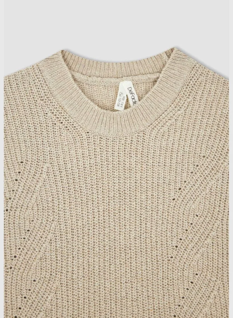DeFacto Regular Fit Long Sleeve Turtleneck Knit Sweater