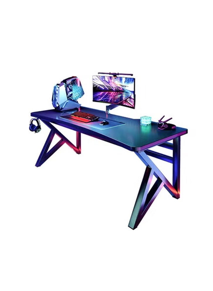 كلناميان طاولة كمبيوتر متعددة الوظائف للمكتب المنزلي 140 سم، لون أسود - Image 1