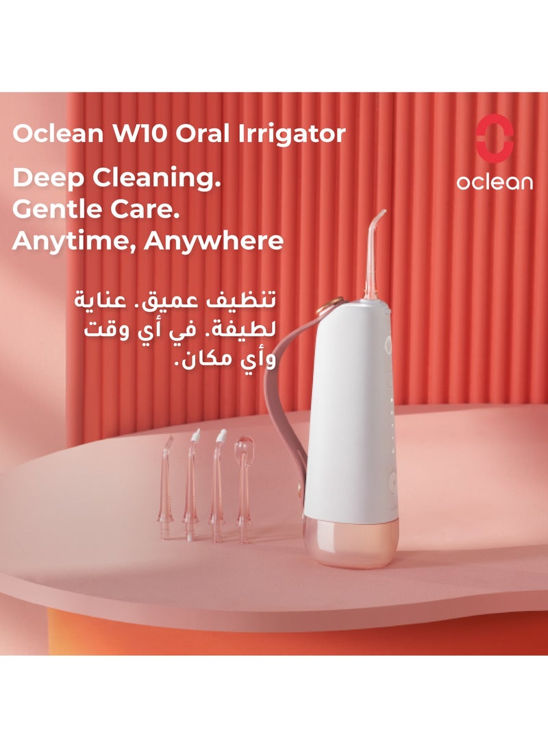Oclean W10 Cordless Water Flosser 200 ml — Pink — 5 Modes , 1 , 400 Pulses / Min Tank , IPX7 Waterproof - Image 2