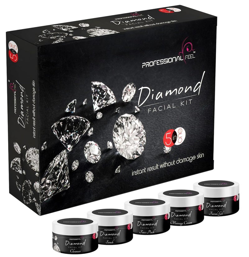 professional feel Fiona Lotus Diamond Radiant Skin Instant Glow Beauty Parlour Fairness Facial Kit Pro Active All Type of Skin Solution for Men and Women 500 gm - Image 1