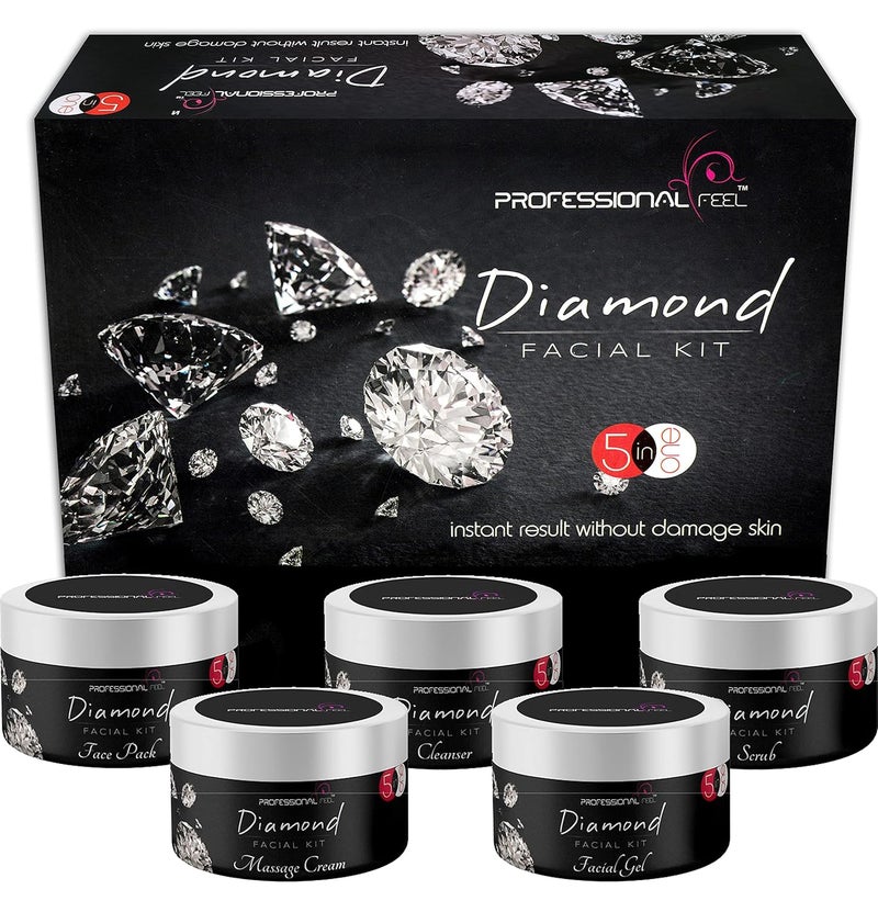 professional feel Fiona Lotus Diamond Radiant Skin Instant Glow Beauty Parlour Fairness Facial Kit Pro Active All Type of Skin Solution for Men and Women 500 gm - Image 4