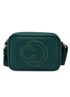 CAPRESE Caprese Dora Solid Dark Green Faux Leather Medium Sling Bag  - Image 1