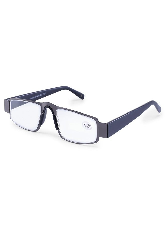 AEC iMag1 Premium Metal Reading Glasses with Convenient Slider Case - Stylish and Functional Eyewear Frame (+1.50, Brown) - Image 1