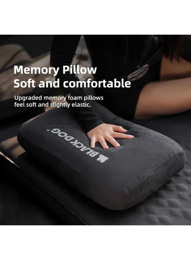 BLACKDOG Memory Foam Camping Pillow 50×32×11cm, Portable Travel Pillow with Storage Bag for Outdoor Hiking Sleeping - Image 4