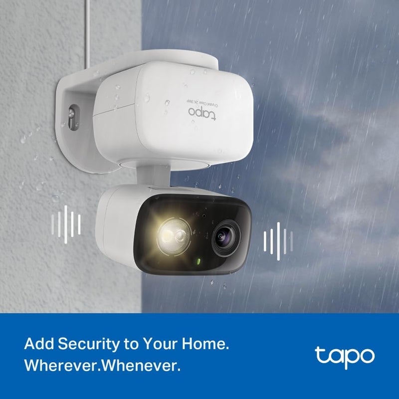 تابو كاميرا مراقبة صغيرة Tapo C216 بدقة 2K و3MP وتغطية 360° للاستخدام داخليًا وخارجيًا، مع تقنية الذكاء الاصطناعي للكشف والإشعارات، ودعم لبطاقات الذاكرة من نوع MicroSD حتى سعة 512GB، أبعادها 105.3 × 77.8 × 69.8 مم - Image 3
