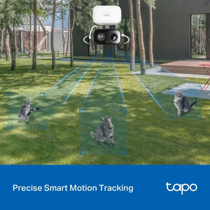 تابو كاميرا مراقبة صغيرة Tapo C216 بدقة 2K و3MP وتغطية 360° للاستخدام داخليًا وخارجيًا، مع تقنية الذكاء الاصطناعي للكشف والإشعارات، ودعم لبطاقات الذاكرة من نوع MicroSD حتى سعة 512GB، أبعادها 105.3 × 77.8 × 69.8 مم - Image 5