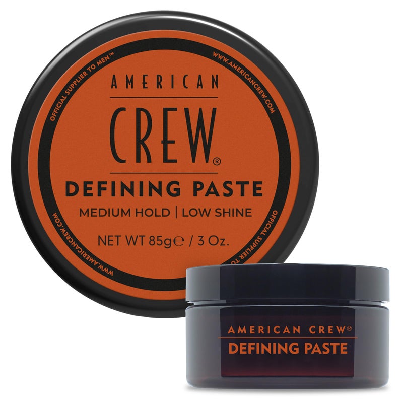 American Crew Men's Hair Defining Paste, Like Hair Gel with Medium Hold Hair Gel & Low Shine, Stocking Stuffer for Him, 3 oz - Image 1