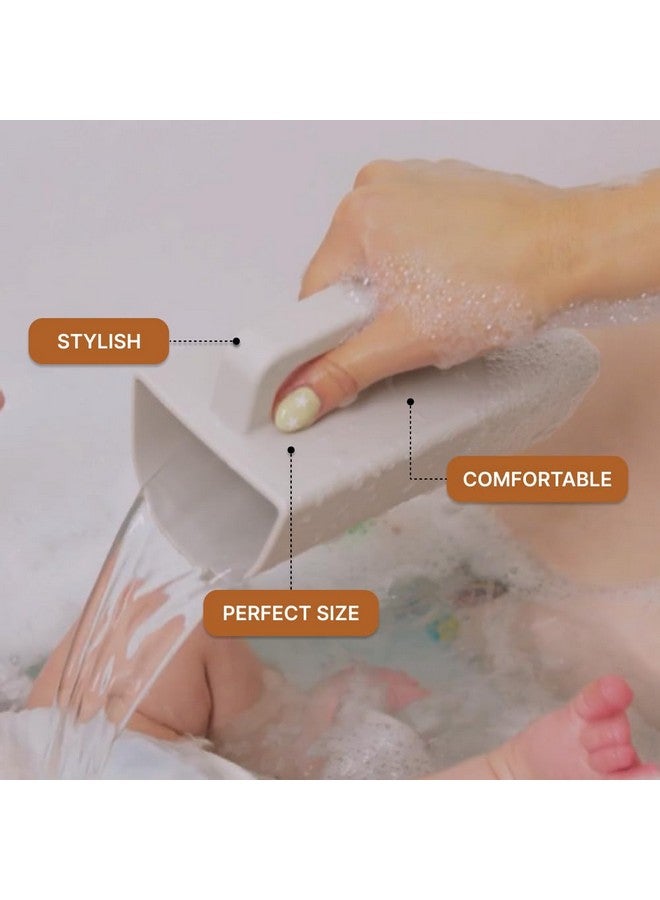 Parker Baby Co. Parker Baby Bath Rinse Cup | BPA Free, Dishwasher Safe & Food Grade Bath Cup for Rinsing Hair | Holds 18oz | Quick-Dry, Sturdy & Perfect Size Baby Water Pourer in Neutral Colors  - Image 5