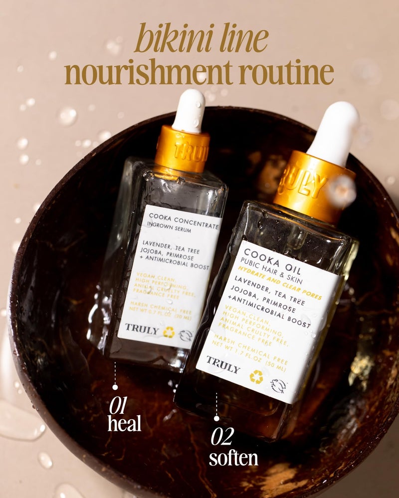 Truly Beauty Cooka Concentrate | Ingrown Hair & Redness Relief Serum | Hydrating Jojoba, Lavender & Tea Tree Oil | Soothes Sensitive Skin & Restores Elasticity | Antimicrobial Formula - Image 4