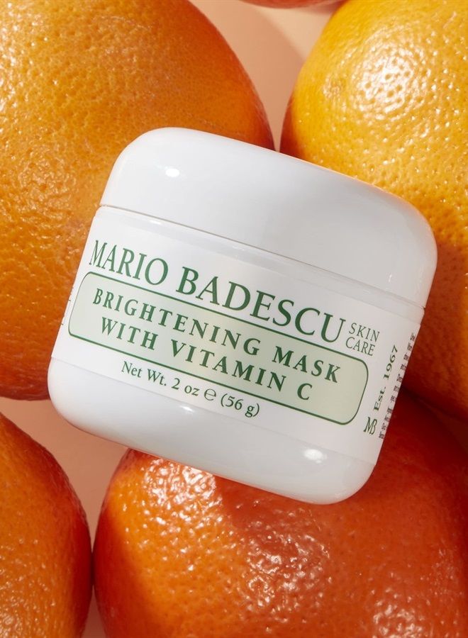 MARIO BADESCU Brightening Mask with Vitamin C for All Skin Types | Face Mask That Brightens Skin and Unclogs Pores | Formulated with Vitamin C & Kaolin Clay | 2 FL OZ - Image 2