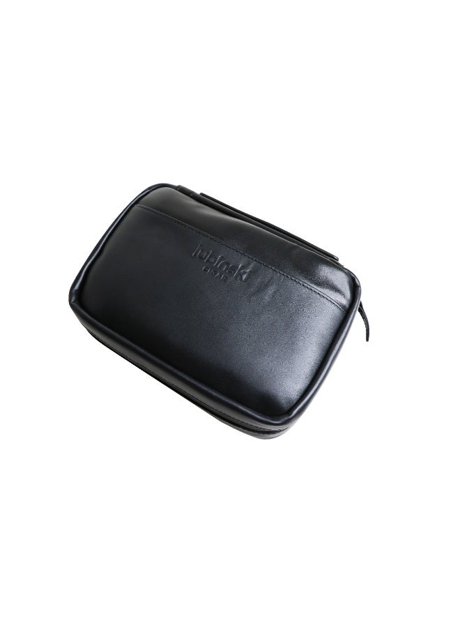 Lubinski Travel Storage Case with Cedar Wood Lining, Leather Exterior, Includes Cutter and Lighter (No Gas), Fits 5 Units - Image 5