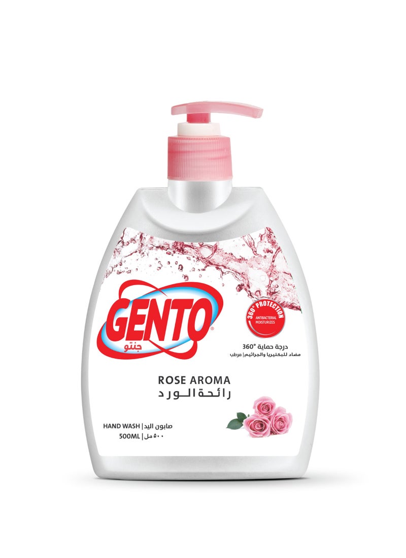GENTO Hand Wash Rose Pink 500ml