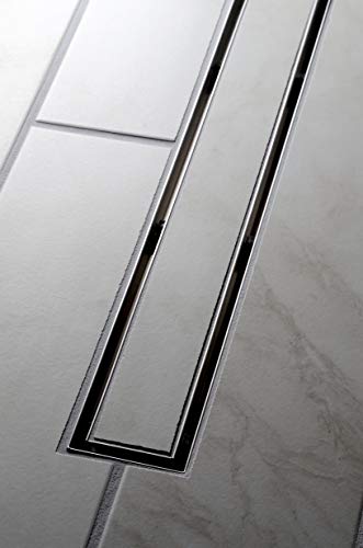 Oatey تصميم خطي 24 بوصة مصفاة دش من الفولاذ المقاوم للصدأ مع شبكة مدمجة - Image 4
