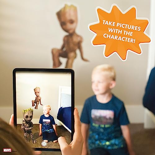 Wall Palz Marvel Baby Groot Wall Decals - 26" Augmented Reality Guardians of The Galaxy Bedroom Wall Decor Peel and Stick Vinyl Wall Stickers - Image 5