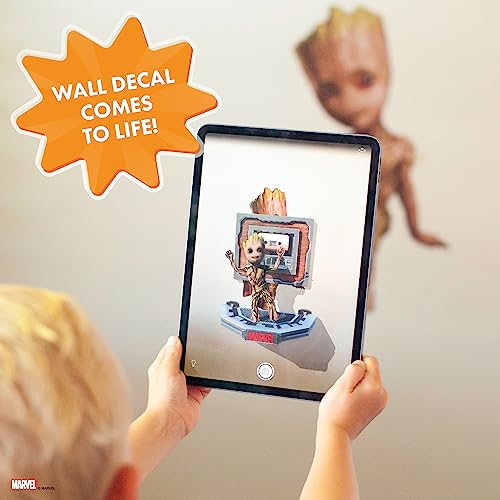Wall Palz Marvel Baby Groot Wall Decals - 26" Augmented Reality Guardians of The Galaxy Bedroom Wall Decor Peel and Stick Vinyl Wall Stickers - Image 4