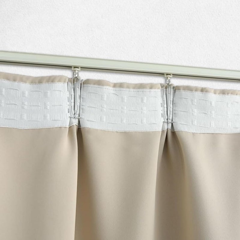 150 قطعة من خطافات الستائر الفولاذية المقاومة للصدأ - علاقات الستائر المضادة للصدأ سهلة التركيب - ديكور المنزل - Image 3