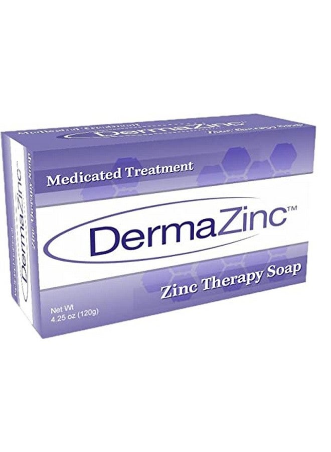 dermazinc Ermazinc Zinc Therapy Soap 4.25 Ounce (120 Gram) Bar 3 Pack - Image 1