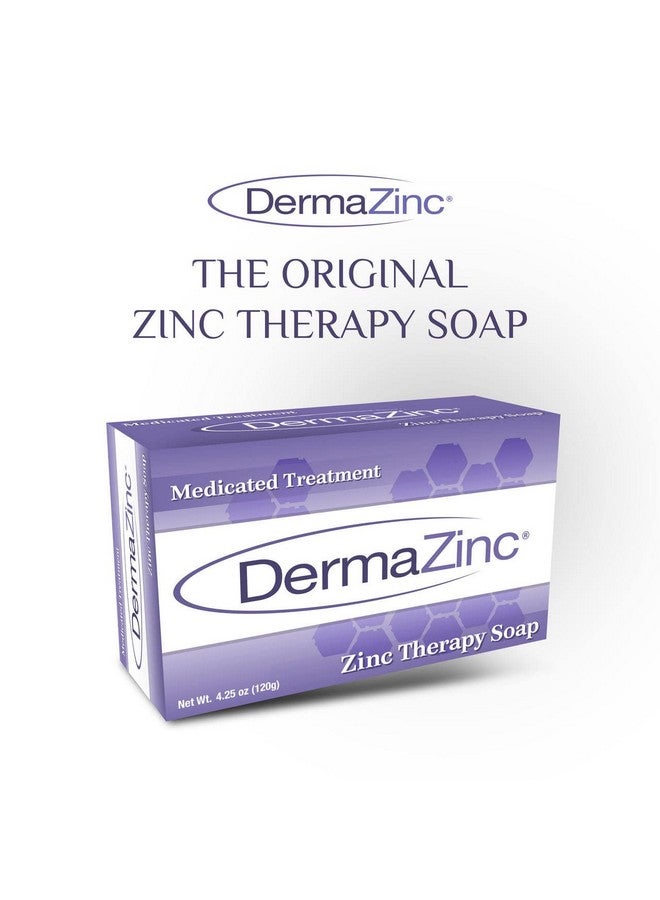 dermazinc Ermazinc Zinc Therapy Soap 4.25 Ounce (120 Gram) Bar 3 Pack - Image 3