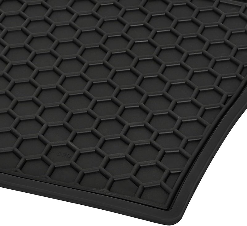 Car Floor Mats Custom Fit for Toyota Corolla Cross 2022-2025 （ Not for Corolla）Black Rubber All Weather Protection Auto Floor Liners Heavy Duty Odorless - Image 3