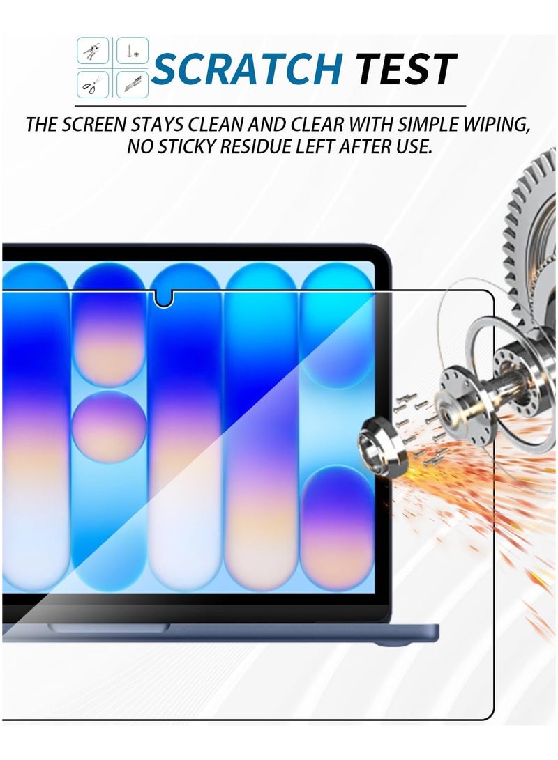 عام [عبوة من قطعتين] واقي شاشة زجاج مقسى متوافق مع MacBook Neo 13 (A18 Pro) 2026 مقاس 13 إنش، بصلابة 9H، مقاوم للخدش وخالٍ من الفقاعات. - Image 4