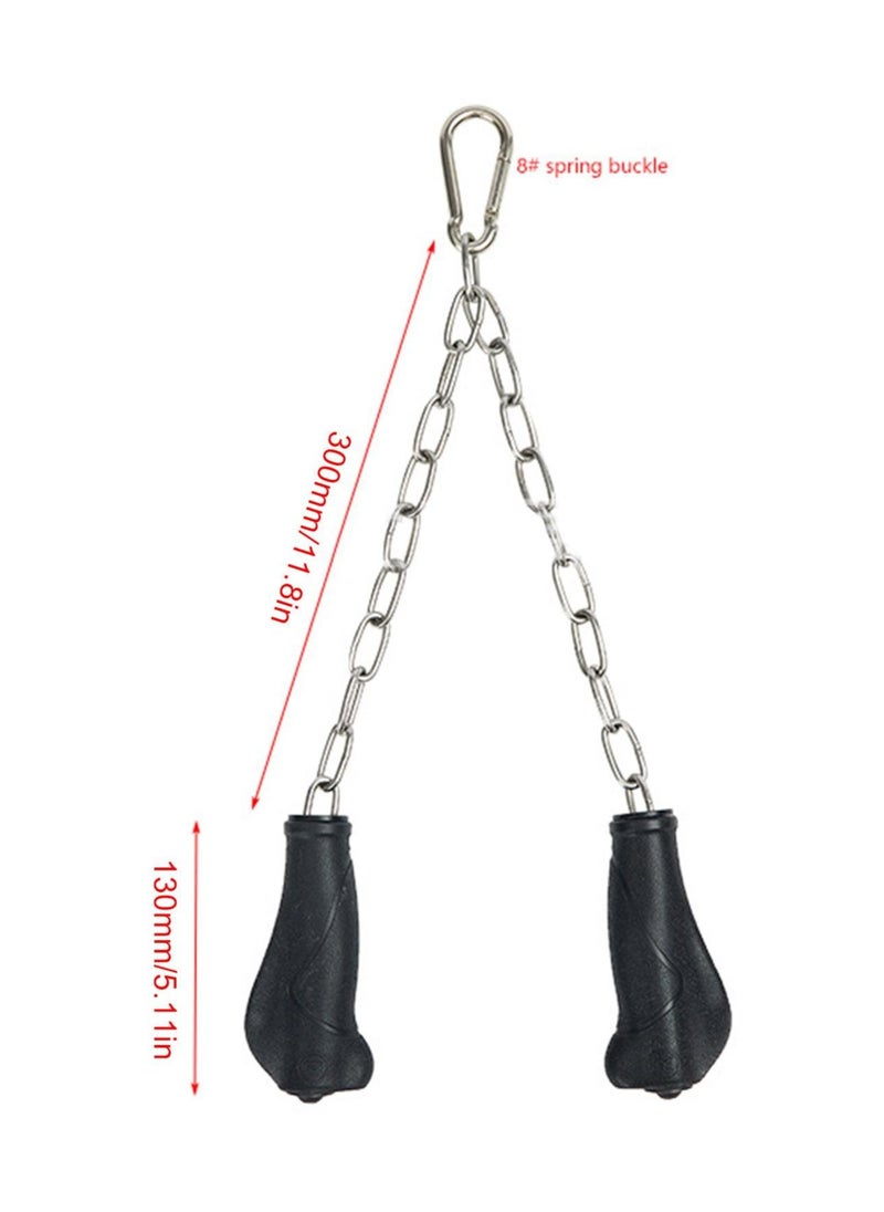 SYOSI - Tricep Rope Cable Attachment, Tricep Pull Down Rope with Ergonomic Handles, Metal Workout Cable Attachment, Cable Machine Accessories for Home Gym - Image 1