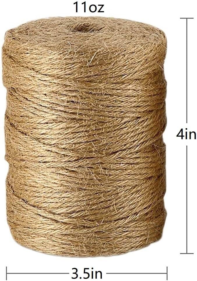 IlikeEC Jute Twine 3mm Thick 656 Feet Best Arts Crafts Twine Industrial Packing Materials Durable String for Gardening Applications -200m - Image 2