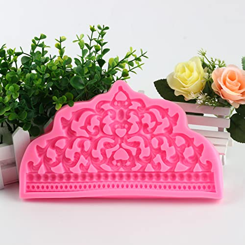 Mujiang Crown Cake Fondant Molds Candy Crown Baroque Style Silicone Mold For Cake Decorating Cupcake Topper Chocolate Gum Paste - Image 5