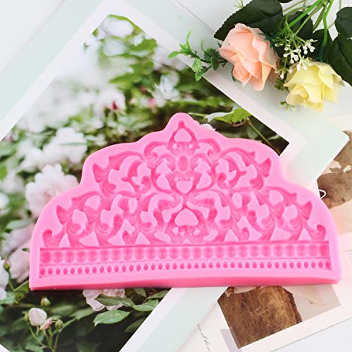 Mujiang Crown Cake Fondant Molds Candy Crown Baroque Style Silicone Mold For Cake Decorating Cupcake Topper Chocolate Gum Paste - Image 4