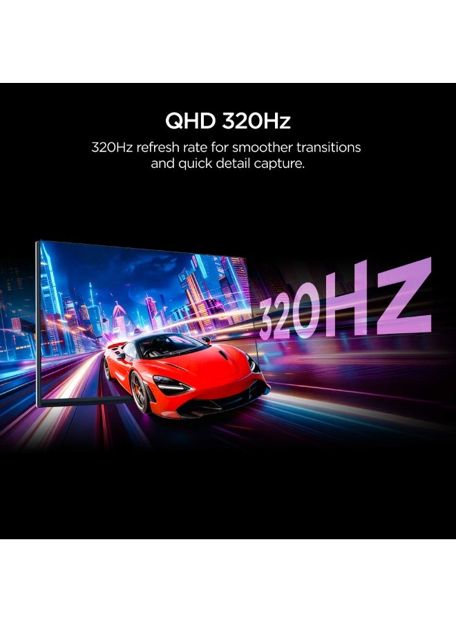 تي سي إل 27 Inch QHD QD-Mini LED Gaming Monitor, 320Hz Refresh Rate, HFS Panel 1ms GTG, AMD FreeSync Premium, Tmoc Motion Clarity, 1200nits Peak Brightness, 98.5% DCI-P3 Color Gamut  27P3A Pro (2026 Model) white - Image 4