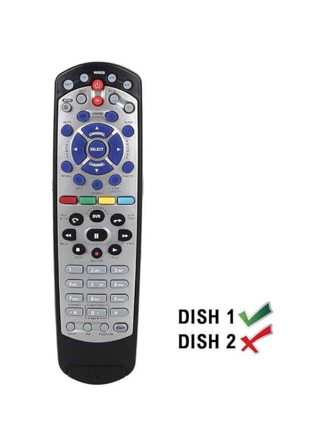 Generic - Universal Replacement Remote Control Compatible for Dish Network 20.1 IR Remote Control TV1 - Image 1