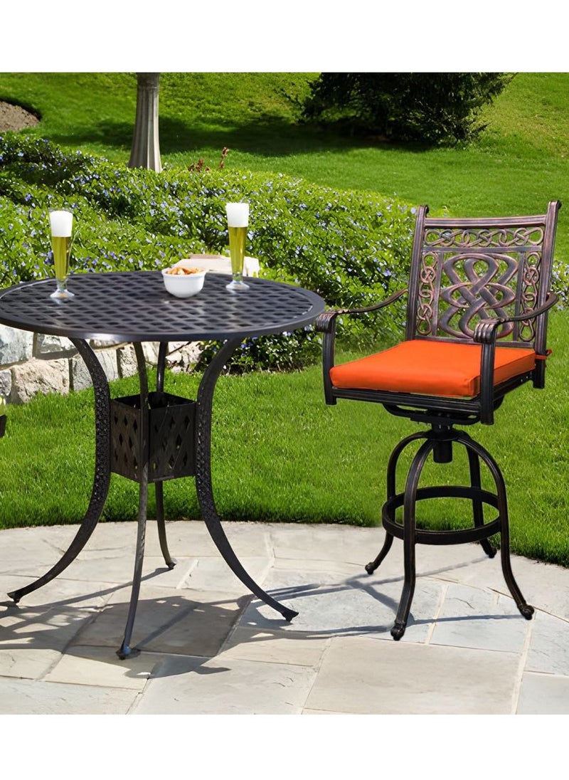 Schondor Furniture Bremen Swivel Bar | Outdoor Furniture | Made in Aluminum Cast | Patio | Garden | Backyard  - Image 1
