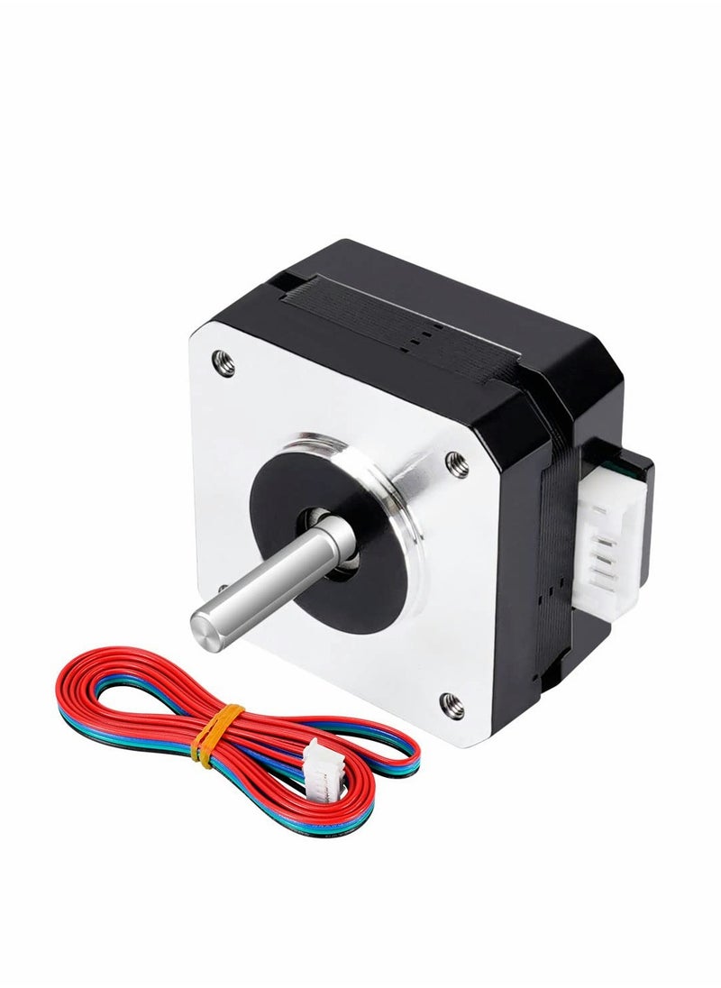 KASTWAVE Nema17 Stepper Motor Bipolar 42 Motor 4-Lead Wire with 1m Cable (1Pack, 23mm )  - Image 2