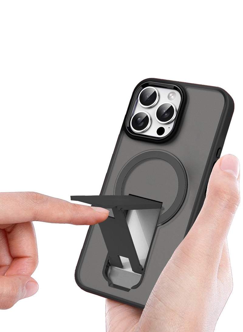 CATANES ( for iPhone 16 Pro Max ) Case Magnetic Kickstand Cover with Screen Camera Protection Support Wireless Charging Cover - Image 3