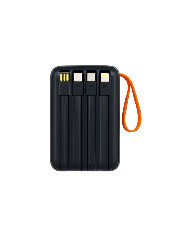 فوجي بطارية F1 Power Bank بسعة 10000 مللي أمبير - مصباح يدوي LED مزدوج - شحن سريع بقوة 22.5 واط - كابلات مدمجة 4 في 1 - شاشة LED - شاحن لأجهزة iPhone و Samsung و Huawei Inc. - Image 2