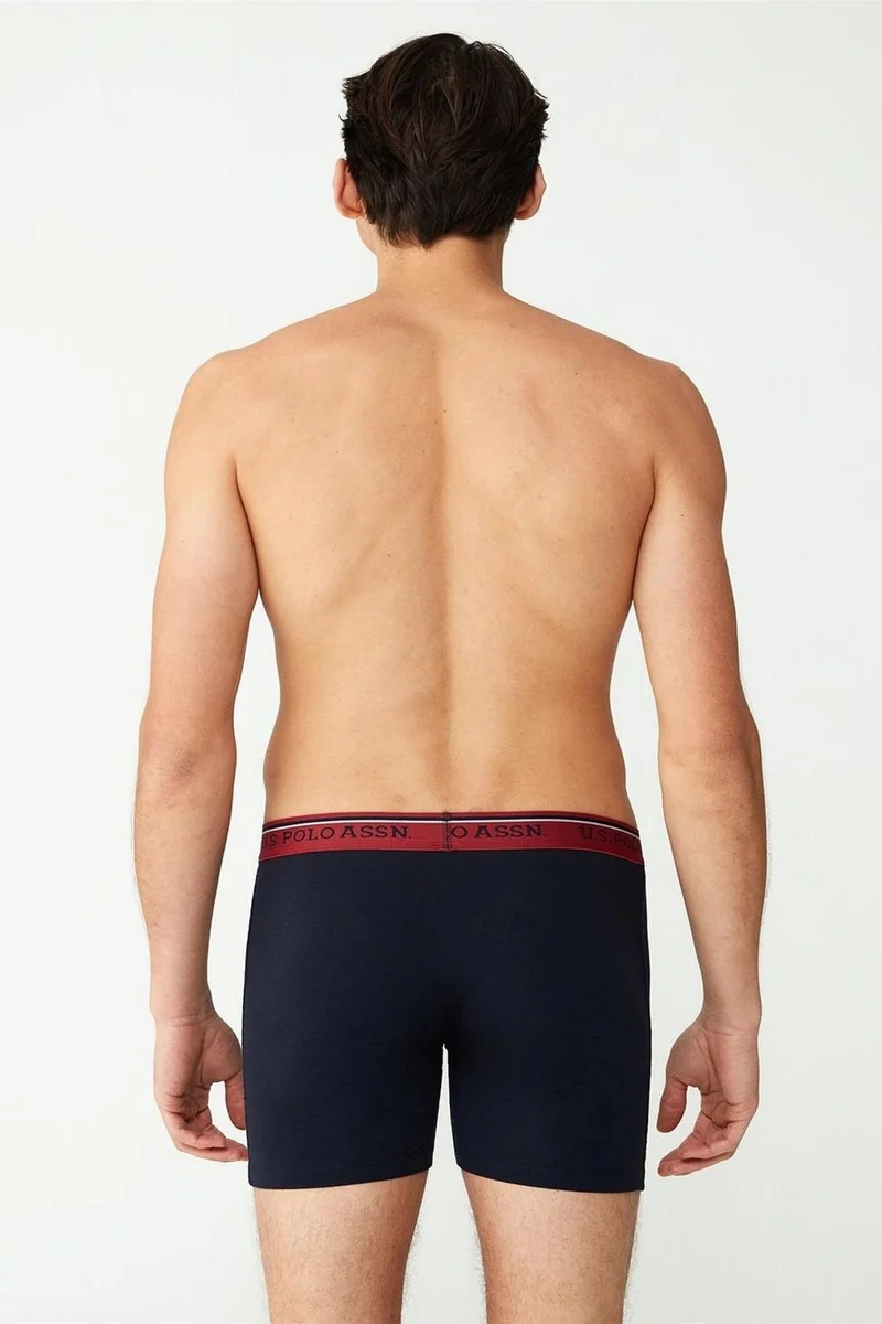 U.S. Polo Assn. 80482 Men's Modal Long Leg Boxer-Navy Blue