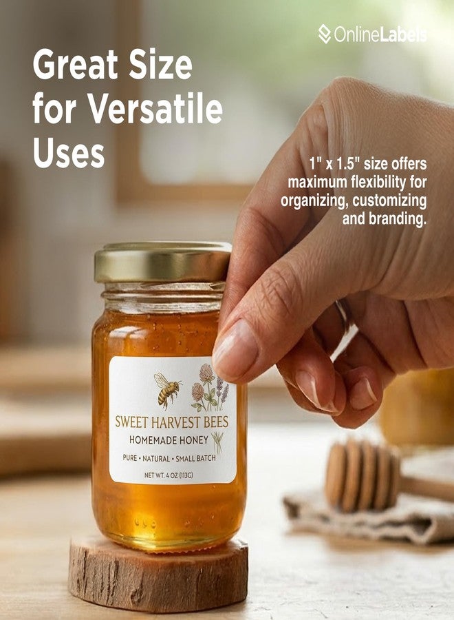 Online Labels ملصقات باركود مستطيلة الشكل 1.5 × 1 بوصة - عبوة من 5000 ملصق، 100 ورقة - طابعة نافثة للحبر/ليزر - ملصقات عبر الإنترنت - Image 4