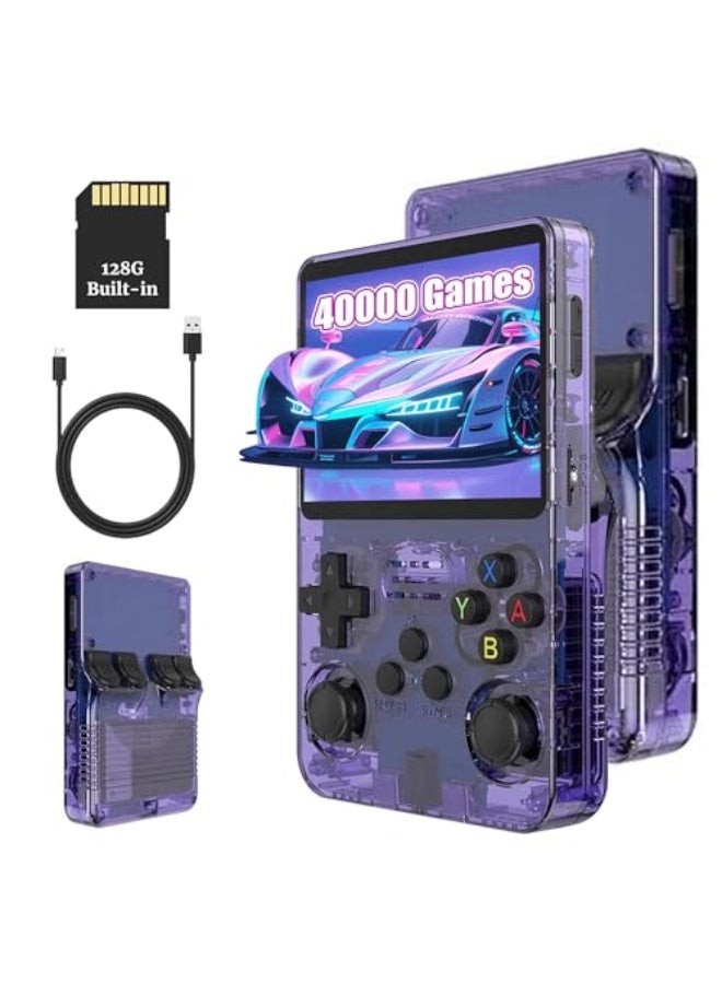 KINMRIS R36S 128G 18000+ Games Retro Handheld Game Console, Retro Console Linux System 3.5 Inch IPS Screen Portable Pocket Video Player - Image 1
