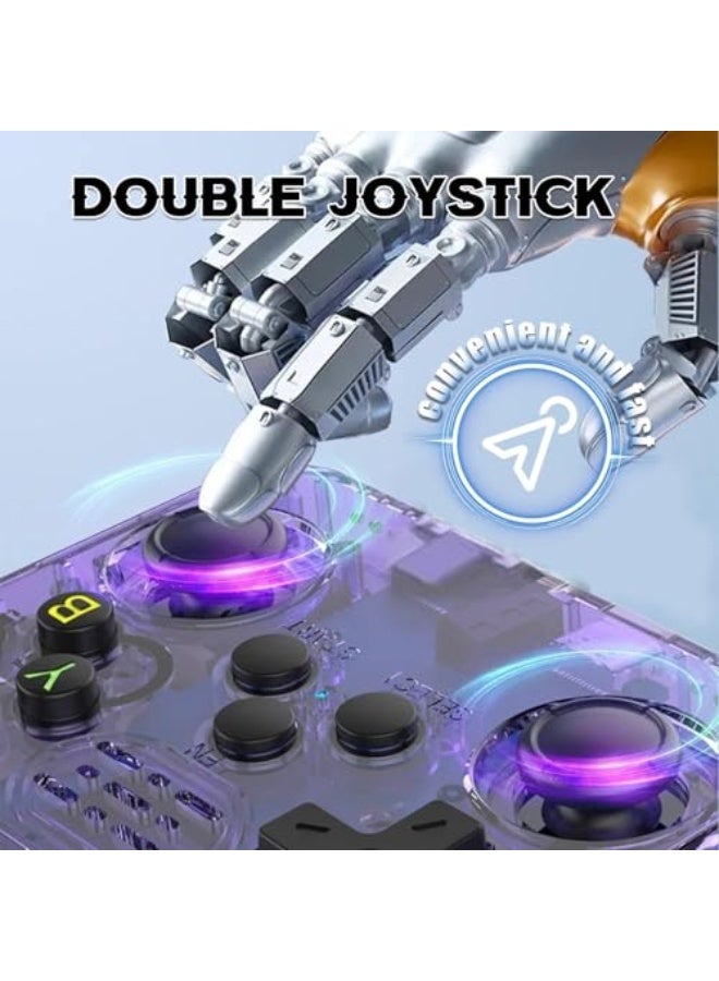 KINMRIS R36S 128G 18000+ Games Retro Handheld Game Console, Retro Console Linux System 3.5 Inch IPS Screen Portable Pocket Video Player - Image 5