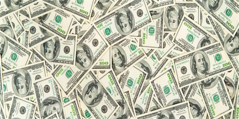 AOFOTO 6x3ft Money Theme Backdrop US Dollar Banknotes Photography Background Cash Money Photo 100 Dollar Bill Bank Casino Birthday Party Decorations Banner Adult Portrait Photoshoot Studio Props - Image 1
