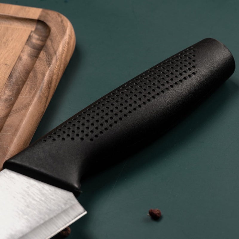 yomith Santoku Knife Japanese Chefs Knife Made with 7inch German high Carbon Stainless Steel Black NonSlip Ergonomic Handle Kitchen Cutting Tool SilverBlack NB - Image 5