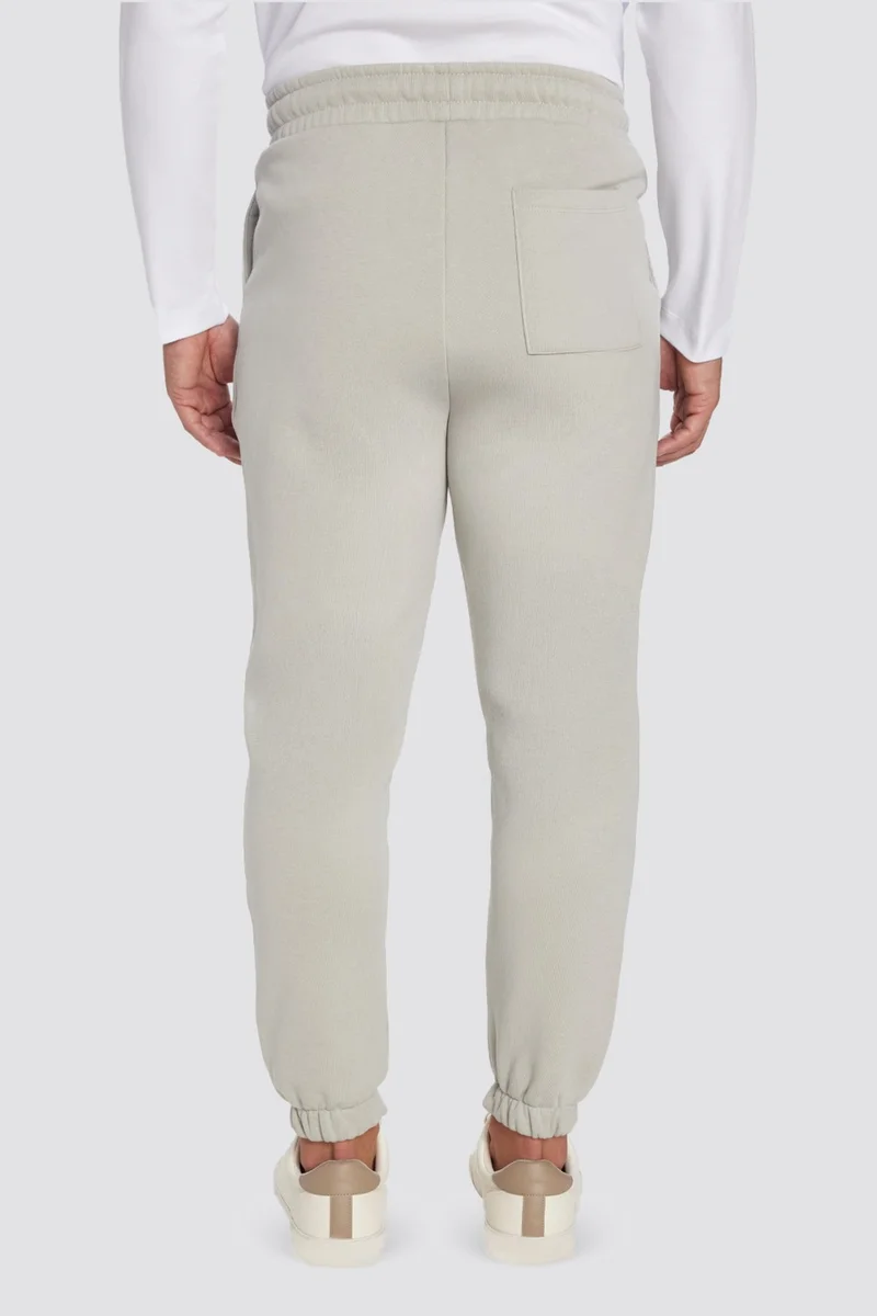 Tudors Unisex Relax Fit Comfortable Cut Raised 3 Pocket Elastic Jogger Leg Stone Color Sweatpants