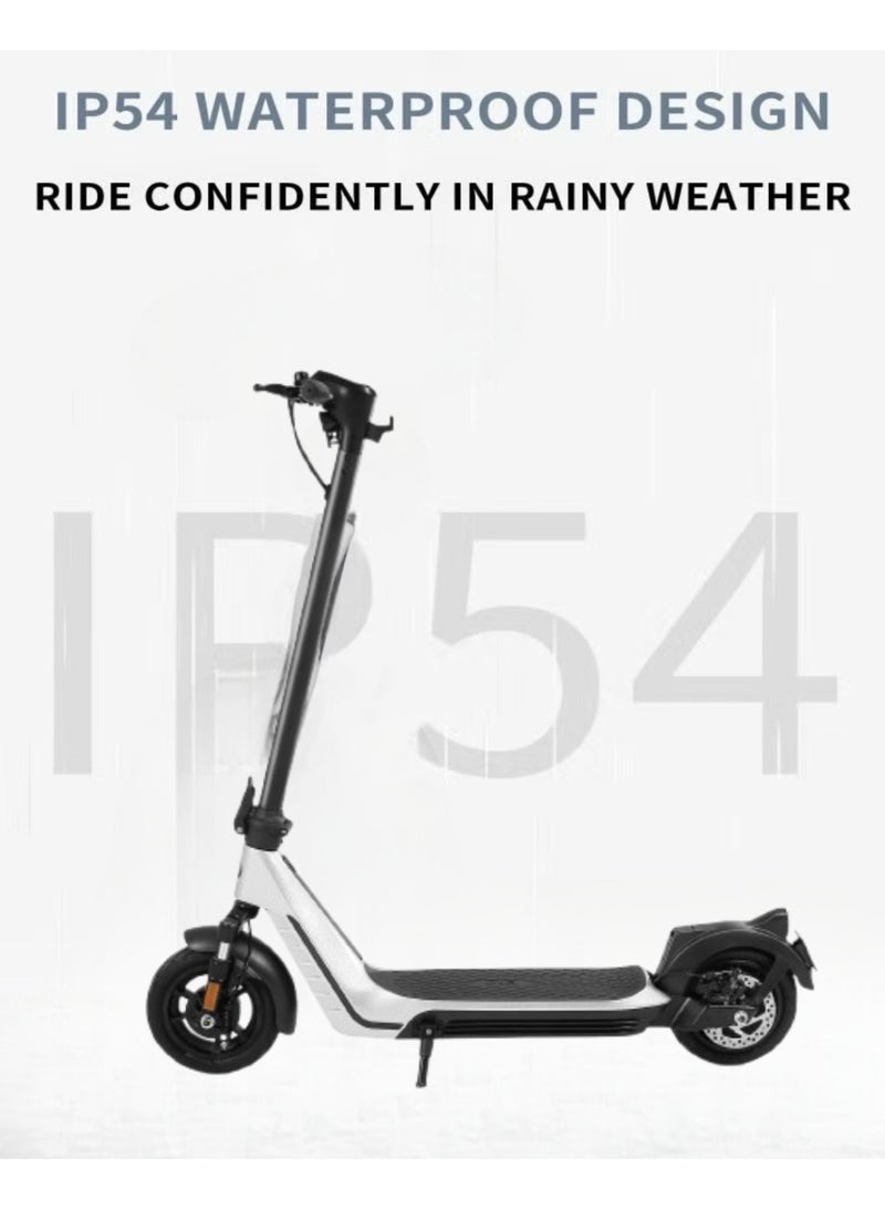 Eagle H20, Foldable Electric Scooter for Adult, 500W,10 Inch Tyre, 62km Range, 25KM/H Speed,120KG Load, Silver. - Image 2