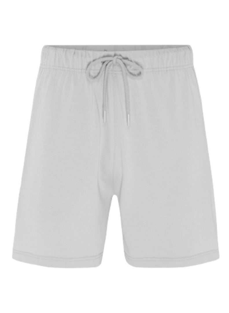WISHWIND Unisex Casual Drawstring Comfort Lounge Shorts - Light Grey - Image 2