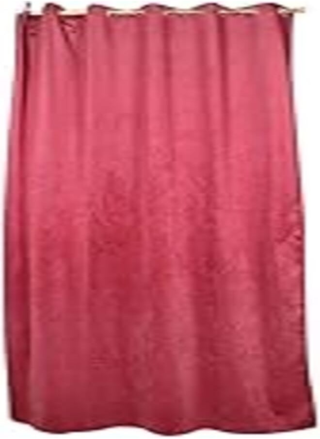 Penguin Penguin Modern Solid Curtain Plush - 140*250 - Dark Red 1.00 Piece-Large 