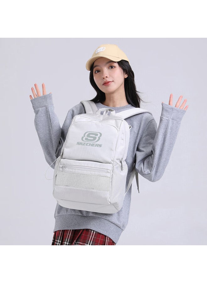 Skechers Backpack Large Capacity Travel Commuter Laptop Bag For Men High School And Middle School Students Diy Moon Gray - Image 2