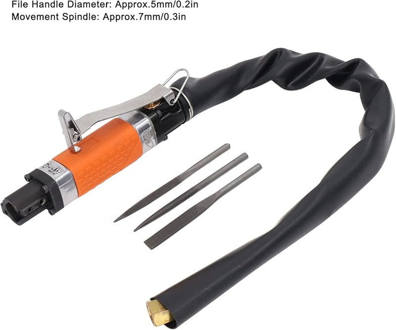 Air Reciprocating File Pneumatic Grinding Tool 6300spm Low Vibration 7mm Spindle - Image 4