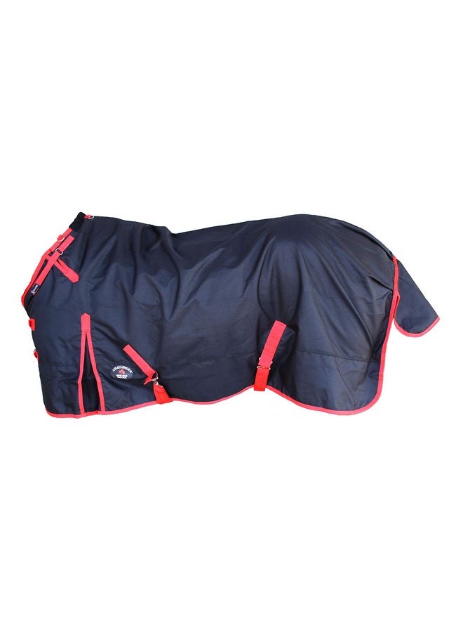 Challenger - CHALLENGER 72" 1200D Turnout Rain Horse Sheet Light Winter Blanket Black 308G - Image 1
